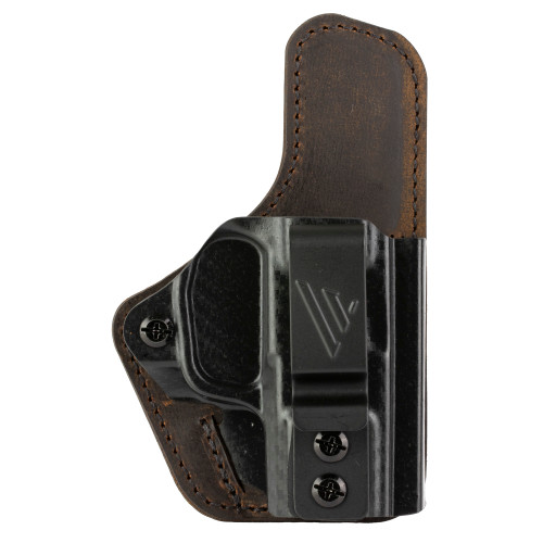 Versacarry Compound Custom IWB Holster - Right Hand, Fits Sig P365, Distressed Brown Leather and Polymer Versacarry Compound Custom IWB Holster - Right Hand, Fits Sig P365, Distressed Brown Leather and Polymer