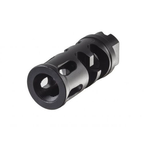 Primary Weapons Systems Flash Suppressing Compensator MOD 2 - 762x39mm, 14x1 LH Thread, Fits AK47, Black