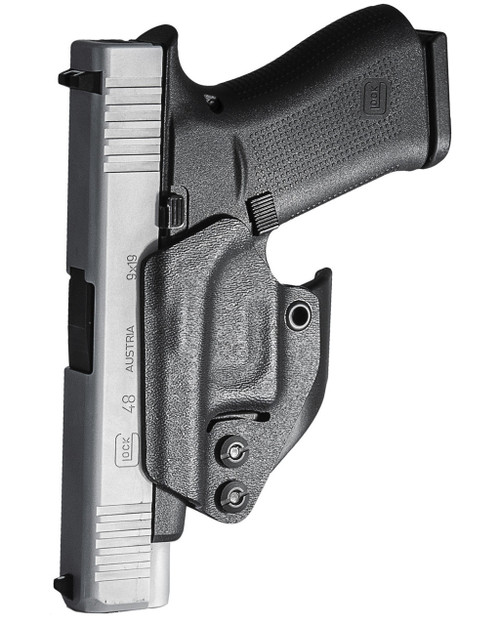 Mission First Tactical Minimalist Inside Waistband Ambidextrous Holster - Fits Glock 48/43X, Black Kydex Mission First Tactical Minimalist Inside Waistband Ambidextrous Holster - Fits Glock 48/43X, Black Kydex