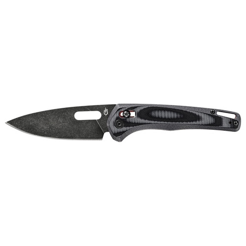 Gerber Sumo Pivot Lock Folding Knife - 3.875" 7Cr17MoV Black Stonewash Drop Point Blade, Black and Gray Layer G10 Handles