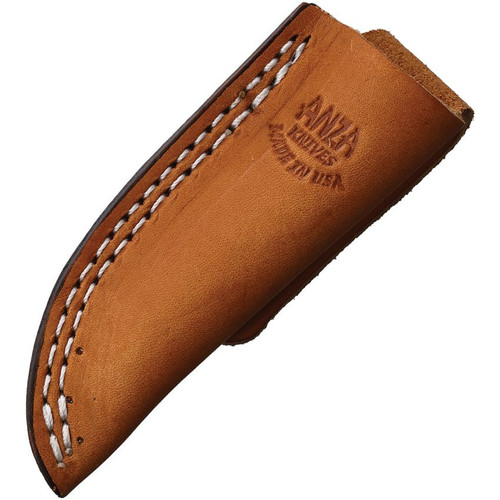 Anza Knives 6F Mini Fixed Blade Blue - 2.0" Carbon Steel Blade, Black and Blue DymaLux  Wood Handles, Leather Sheath Anza Knives 6F Mini Fixed Blade Blue - 2.0" Carbon Steel Blade, Black and Blue DymaLux  Wood Handles, Leather Sheath