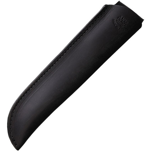Anza Knives Dune Slayer Micarta Fixed Blade - 7.75" 1095 High Carbon Steel Blade, Black Micarta Handles, Black Leather Sheath Anza Knives Dune Slayer Micarta Fixed Blade - 7.75" 1095 High Carbon Steel Blade, Black Micarta Handles, Black Leather Sheath