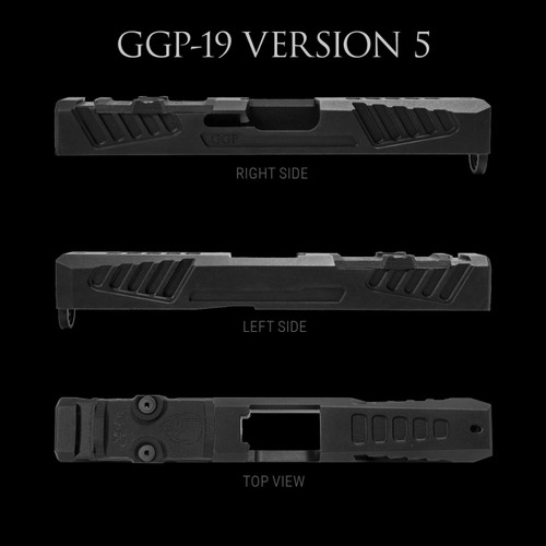 Grey Ghost Precision GGP-19 Stripped Slide For Glock 19 Gen 5 - Version 5, Trijicon RMR/Leupold DPP Optic Cut, Cerakote OD Green  Finish Grey Ghost Precision GGP-19 Stripped Slide For Glock 19 Gen 5 - Version 5, Trijicon RMR/Leupold DPP Optic Cut, Cerakote OD Green  Finish