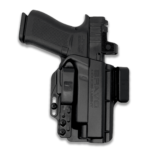 Bravo Concealment Torsion IWB Concealment Holster for the Glock 48 MOS - Waistband Clips, Right Hand, Black, Polymer Bravo Concealment Torsion IWB Concealment Holster for the Glock 48 MOS - Waistband Clips, Right Hand, Black, Polymer