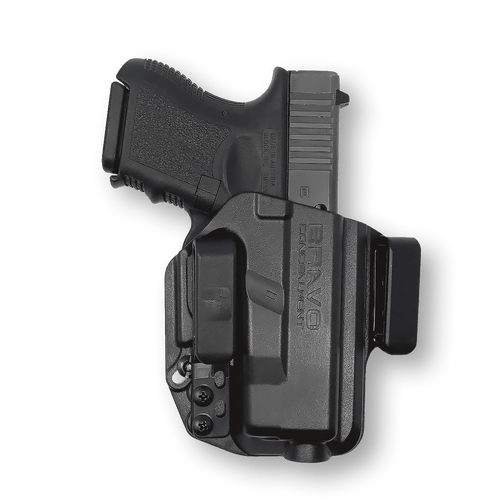 Bravo Concealment Torsion IWB Concealment Holster for the Glock 26/27/33 - Waistband Clips, Right Hand, Black, Polymer Bravo Concealment Torsion IWB Concealment Holster for the Glock 26/27/33 - Waistband Clips, Right Hand, Black, Polymer