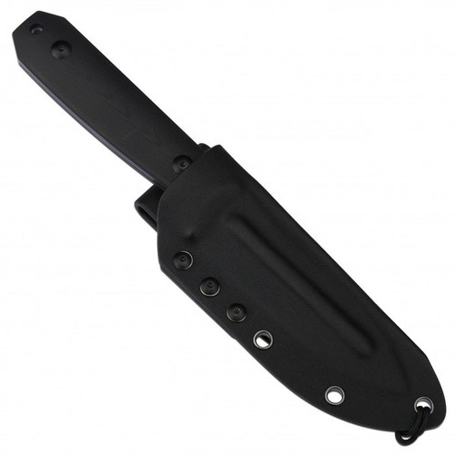 Artisan Cutlery Wreckhart Fixed Blade - 4.41" Black AR-RPM9 Drop Point Blade, Contoured Black G10 Handles, Kydex Sheath - 1855B-BBK Artisan Cutlery Wreckhart Fixed Blade - 4.41" Black AR-RPM9 Drop Point Blade, Contoured Black G10 Handles, Kydex Sheath - 1855B-BBK