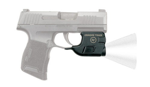Crimson Trace Lightguard Tactical Weapon Light for the Sig Sauer P365 - 110 Lumen LED White Light, Dual Side Activation, Fits Sig P365, Black Crimson Trace Lightguard Tactical Weapon Light for the Sig Sauer P365 - 110 Lumen LED White Light, Dual Side Activation, Fits Sig P365, Black