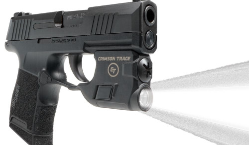 Crimson Trace Lightguard Tactical Weapon Light for the Sig Sauer P365 - 110 Lumen LED White Light, Dual Side Activation, Fits Sig P365, Black Crimson Trace Lightguard Tactical Weapon Light for the Sig Sauer P365 - 110 Lumen LED White Light, Dual Side Activation, Fits Sig P365, Black