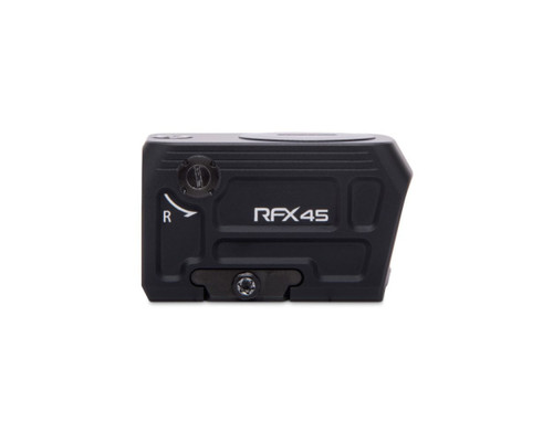 Viridian RFX45 Pro Fully Enclosed Green Dot Reflex Sight - 5 MOA Green Dot, ACRO Footprint, Matte Black, Includes MOS and RMR Adapter Plates, High and Low Picatinny Mounts Viridian RFX45 Pro Fully Enclosed Green Dot Reflex Sight - 5 MOA Green Dot, ACRO Footprint, Matte Black, Includes MOS and RMR Adapter Plates, High and Low Picatinny Mounts