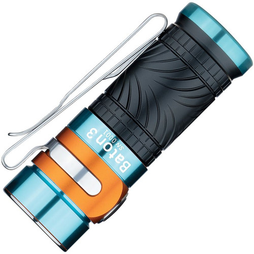 Olight Baton 3 Rechargeable Limited Edition Flashlight - 1200 Lumens, 166 Meter Beam, Limited Edition Roadster Color Scheme Olight Baton 3 Rechargeable Limited Edition Flashlight - 1200 Lumens, 166 Meter Beam, Limited Edition Roadster Color Scheme