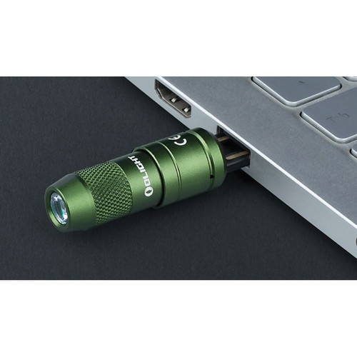 Olight iMini 2 Rechargeable Keychain LED Flashlight - 50 Max Lumens, OD Green Olight iMini 2 Rechargeable Keychain LED Flashlight - 50 Max Lumens, OD Green