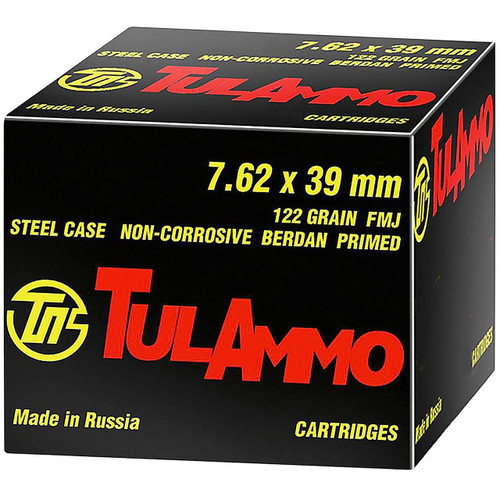 TulAmmo 7.62X39 Full Metal Jacket, 122 Grain (20 Rounds) - UL076201