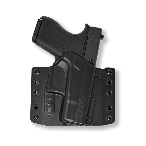 Bravo Concealment BCA OWB Holster for the Glock 42 - 1.5" Belt Loops, Right Hand, Black, Polymer