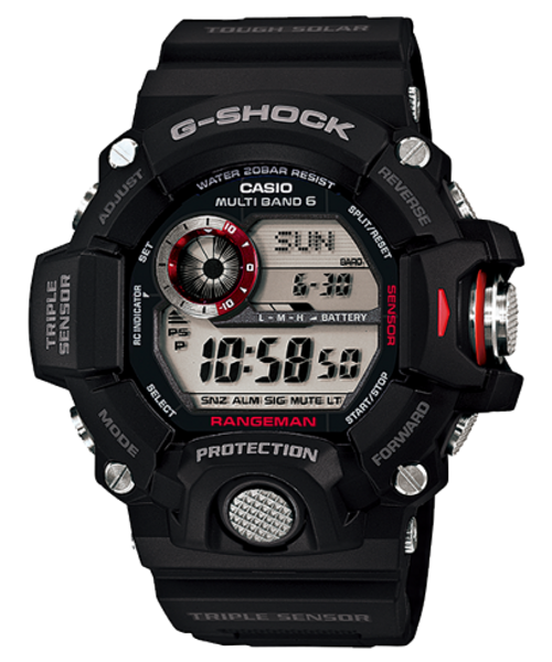 Casio G-SHOCK MASTER OF G - RANGMAN - GW-9400 Series Tactical Watch - Black