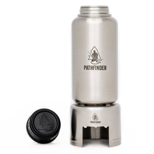 Pathfinder - 32oz Stainless Water Bottle+Cup+Stove Set Pathfinder - 32oz Stainless Water Bottle+Cup+Stove Set