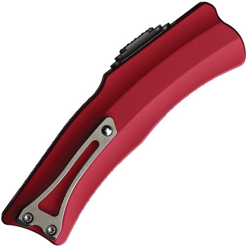 Heretic Knives Roc OTF Auto Knife - 3.2" CPM-MagnaCut Hawkbill Blade, Red Aluminum Handles Heretic Knives Roc OTF Auto Knife - 3.2" CPM-MagnaCut Hawkbill Blade, Red Aluminum Handles