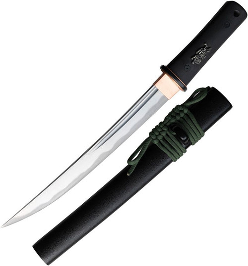 Dragon King Modern Tanto - 10 1/2” 1566 Spring Steel Blade, Black G10 Handles