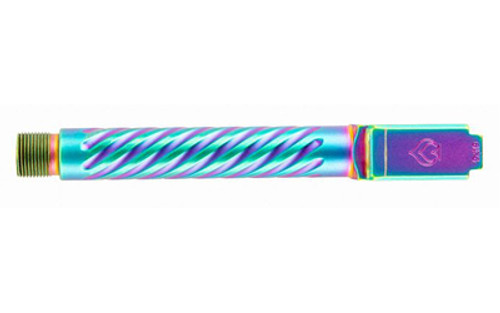 Ballistic Advantage Premium Series Glock 17 9MM 5" Threaded Barrel - 1/2x28, Spiral Fluting, For Glock 17 Gen 5, Iridescent Rainbow PVD Finish Ballistic Advantage Premium Series Glock 17 9MM 5" Threaded Barrel - 1/2x28, Spiral Fluting, For Glock 17 Gen 5, Iridescent Rainbow PVD Finish