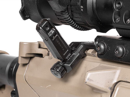 Magpul Industries MBUS PRO Offset Rear Sight - Fits Picatinny, Offset, Black Magpul Industries MBUS PRO Offset Rear Sight - Fits Picatinny, Offset, Black