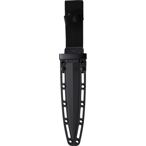 Spartan Blades Spartan-George Raider Dagger - 7" SK5 Black Double Edge Dagger Blade, Injection Molded Handles, Black Molded Plastic Sheath - SBBL3BK Spartan Blades Spartan-George Raider Dagger - 7" SK5 Black Double Edge Dagger Blade, Injection Molded Handles, Black Molded Plastic Sheath - SBBL3BK