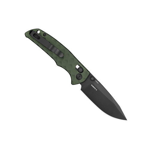 Olight Oknife Rubato 3 Rail Lock Folding Knife - 2.96" 154CM Black Drop Point Blade, Textured OD Green Aluminum Handles - RUBATO-3-ODGN Olight Oknife Rubato 3 Rail Lock Folding Knife - 2.96" 154CM Black Drop Point Blade, Textured OD Green Aluminum Handles - RUBATO-3-ODGN