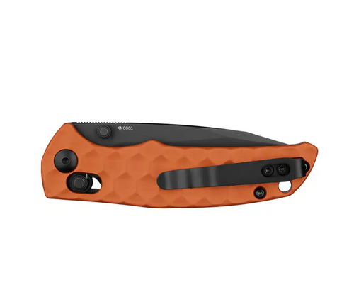 Olight Oknife Rubato 3 Rail Lock Folding Knife - 2.96" 154CM Black Drop Point Blade, Textured Orange Aluminum Handles - RUBATO-3-OG Olight Oknife Rubato 3 Rail Lock Folding Knife - 2.96" 154CM Black Drop Point Blade, Textured Orange Aluminum Handles - RUBATO-3-OG