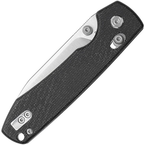 Vosteed Cutlery Raccoon Folding Knife - 3.25" 14C28N Satin Drop Point Blade, Black Canvas Micarta Handles Vosteed Cutlery Raccoon Folding Knife - 3.25" 14C28N Satin Drop Point Blade, Black Canvas Micarta Handles