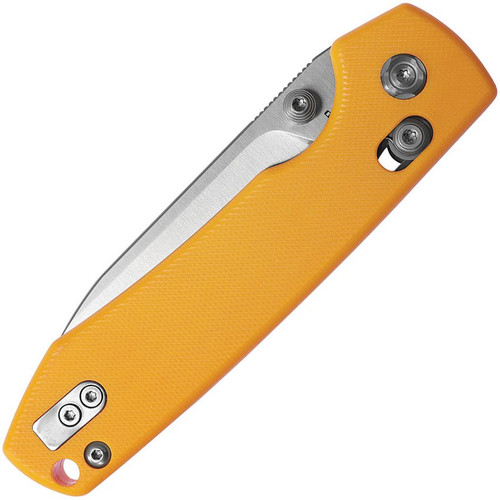 Vosteed Cutlery Raccoon Folding Knife - 3.25" 14C28N Satin Drop Point Blade, Yellow G10 Handles Vosteed Cutlery Raccoon Folding Knife - 3.25" 14C28N Satin Drop Point Blade, Yellow G10 Handles