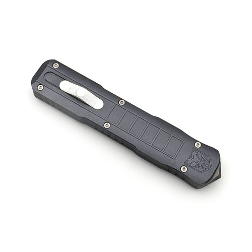 CobraTec Raptor OTF Knife - 3.13" D2 Dagger Blade, Gray Aluminum Handles CobraTec Raptor OTF Knife - 3.13" D2 Dagger Blade, Gray Aluminum Handles