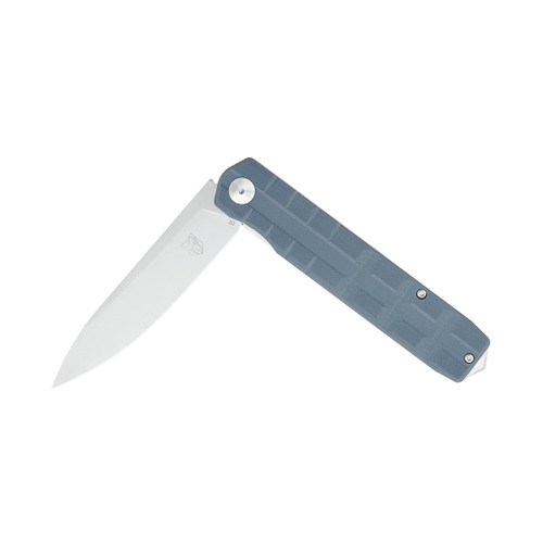 CobraTec Knives Kuzio Flipper Folding Knife - 3.75" D2 Drop Point Blade, Gray G10 Handles CobraTec Knives Kuzio Flipper Folding Knife - 3.75" D2 Drop Point Blade, Gray G10 Handles