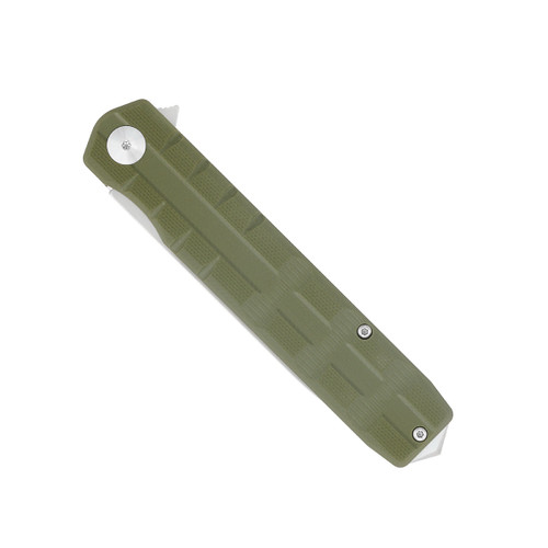 CobraTec Knives Kuzio Flipper Folding Knife - 3.75" D2 Drop Point Blade, OD Green G10 Handles CobraTec Knives Kuzio Flipper Folding Knife - 3.75" D2 Drop Point Blade, OD Green G10 Handles