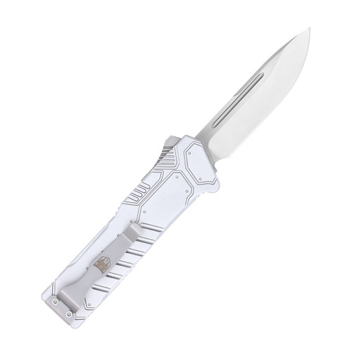CobraTec Limited Edition Special Forces OTF - 3.25" D2 Blade, Silver Anodized Aluminum Handles CobraTec Limited Edition Special Forces OTF - 3.25" D2 Blade, Silver Anodized Aluminum Handles