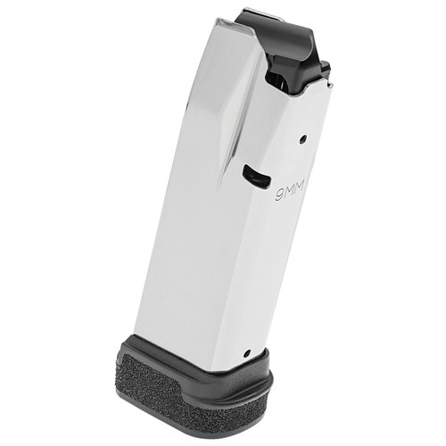 Springfield OEM Hellcat Pro 17 Round 9MM Magazine - Fits Hellcat Pro, Stainless with Black Base Springfield OEM Hellcat Pro 17 Round 9MM Magazine - Fits Hellcat Pro, Stainless with Black Base