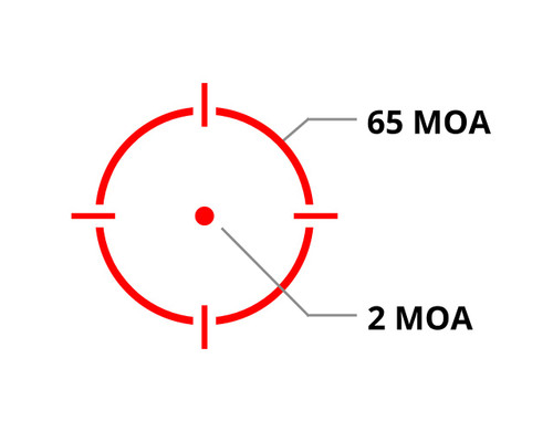 HOLOSUN HE515GT-RD Elite Micro Red Dot - 2MOA Red Dot with 65MOA Circle or 2MOA Dot, QR Mount, Side Battery, Titanium Construction, Black HOLOSUN HE515GT-RD Elite Micro Red Dot - 2MOA Red Dot with 65MOA Circle or 2MOA Dot, QR Mount, Side Battery, Titanium Construction, Black
