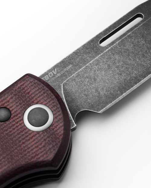 Benchmade 317BK-02 Limited Edition Weekender 2-Blade Slipjoint Folding Knife - 2.97" CPM-S90V Black DLC Clip Point and Drop Point Blades, Burgundy Canvas Micarta Handles Benchmade 317BK-02 Limited Edition Weekender 2-Blade Slipjoint Folding Knife - 2.97" CPM-S90V Black DLC Clip Point and Drop Point Blades, Burgundy Canvas Micarta Handles