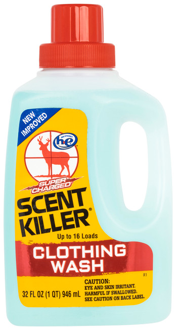 Wildlife Research 54633 Super Charged Clothing Wash Odor Eliminator Odorless Scent 32oz Bottle