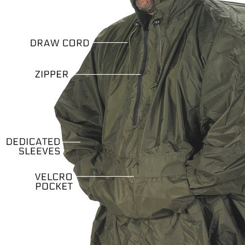 Snugpak Enhanced Patrol Poncho - Black Snugpak Enhanced Patrol Poncho - Black