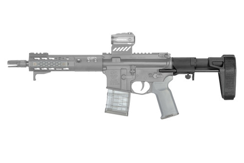 SB Tactical SBPDW AR Brace - Black, Includes Buffer Tube