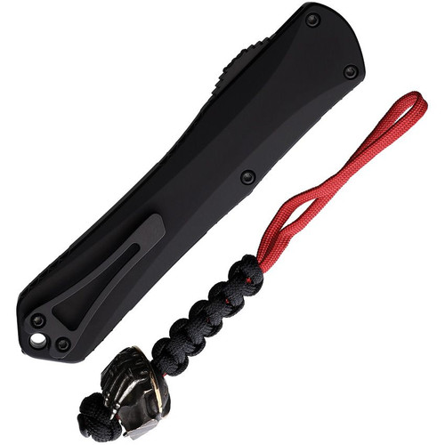 Heretic Knives Special Edition Manticore-X Predator AUTO OTF - 3.75" Black DLC Magnacut Steel Tanto Blade, Black Aluminum Handles Heretic Knives Special Edition Manticore-X Predator AUTO OTF - 3.75" Black DLC Magnacut Steel Tanto Blade, Black Aluminum Handles