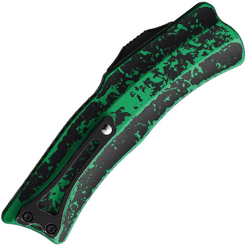 Heretic Knives Roc OTF Auto Knife - 3.2" CPM-MagnaCut Hawkbill Two-Tone Blade, Toxic Green Aluminum Handles Heretic Knives Roc OTF Auto Knife - 3.2" CPM-MagnaCut Hawkbill Two-Tone Blade, Toxic Green Aluminum Handles