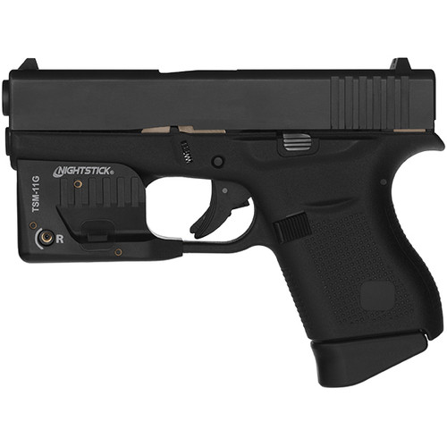 Nightstick TSM-11G Subcompact Weapon Light w/Green Laser FITS Glock® G42/G43/G43X/G48 Nightstick TSM-11G Subcompact Weapon Light w/Green Laser FITS Glock® G42/G43/G43X/G48