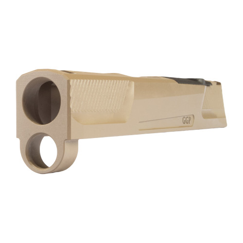 Grey Ghost Precision Stripped Slide For Sig P365 - RMSc Optic Cut, Version 2 Slide Pattern, Cerakote Finish, Flat Dark Earth Cerakote Grey Ghost Precision Stripped Slide For Sig P365 - RMSc Optic Cut, Version 2 Slide Pattern, Cerakote Finish, Flat Dark Earth Cerakote