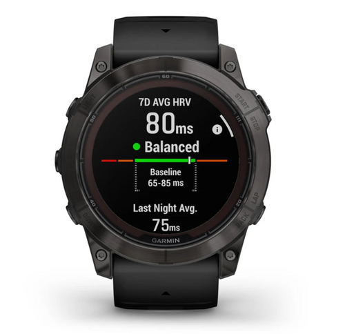 Garmin fēnix 7X Pro – Sapphire Solar Edition - Carbon Gray DLC Titanium with Black Band, 51mm Case Size Garmin fēnix 7X Pro – Sapphire Solar Edition - Carbon Gray DLC Titanium with Black Band, 51mm Case Size