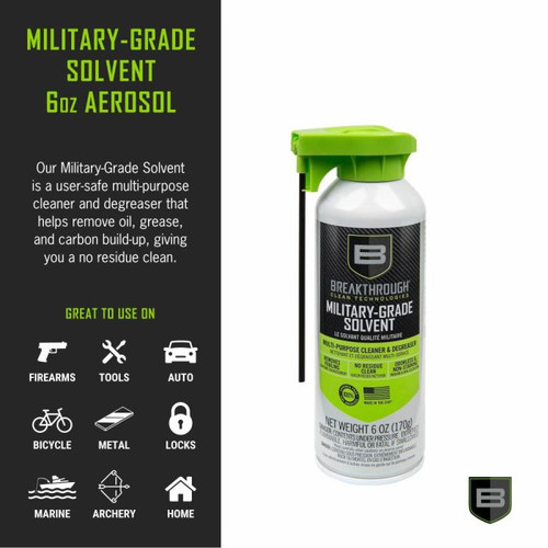 Breakthrough Clean Technologies Aerosol Military-Grade Solvent - 6 oz Breakthrough Clean Technologies Aerosol Military-Grade Solvent - 6 oz