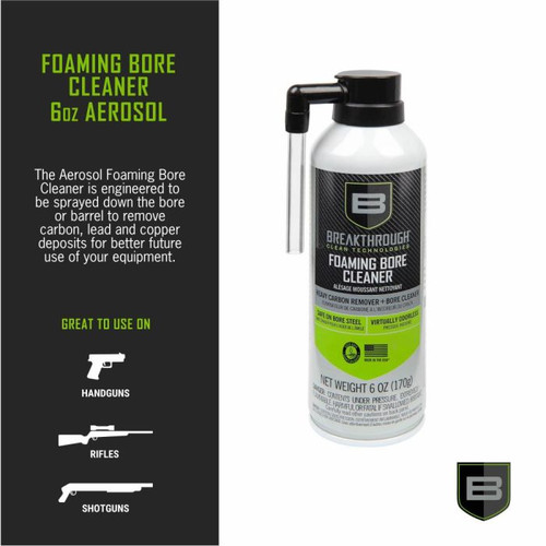 Breakthrough Clean Technologies Aerosol Foaming Bore Cleaner - 6 oz Breakthrough Clean Technologies Aerosol Foaming Bore Cleaner - 6 oz