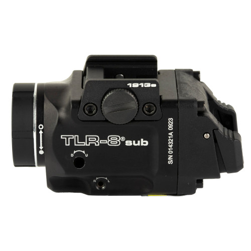 Streamlight TLR-8 Sub For 1913 Short Models - White LED with Red Laser, 500 Lumens, Anodized Black Finish Streamlight TLR-8 Sub For 1913 Short Models - White LED with Red Laser, 500 Lumens, Anodized Black Finish