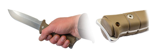 WildSteer Tarasco Survival Fixed Blade Knife - 5.12" 14C28N Sandvik Drop Point Black Blade, Coyote Tactipren Handles, Coyote Nylon Sheath WildSteer Tarasco Survival Fixed Blade Knife - 5.12" 14C28N Sandvik Drop Point Black Blade, Coyote Tactipren Handles, Coyote Nylon Sheath