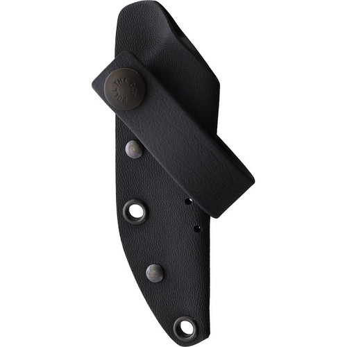 WildSteer Troll Fixed Blade Knife - 3.34" 14C28N Sandvik Drop Point Blade, Black Tactipren Tactipren Handles, Black Kydex Sheath WildSteer Troll Fixed Blade Knife - 3.34" 14C28N Sandvik Drop Point Blade, Black Tactipren Tactipren Handles, Black Kydex Sheath