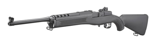 Ruger 5801 Mini-14 Ranch 5.56NATO Rifle - 5+1, 18.50" Barrel, Blued Finish, Black Synthetic Stock, Optics Ready Ruger 5801 Mini-14 Ranch 5.56NATO Rifle - 5+1, 18.50" Barrel, Blued Finish, Black Synthetic Stock, Optics Ready