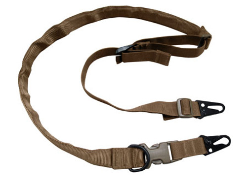 Tacshield T6030CY Warrior 2-in-1 Sling made of Coyote Webbing with HK Snap Hook & Padded Fast Adjust Design for Rifle/Shotgun Tacshield T6030CY Warrior 2-in-1 Sling made of Coyote Webbing with HK Snap Hook & Padded Fast Adjust Design for Rifle/Shotgun